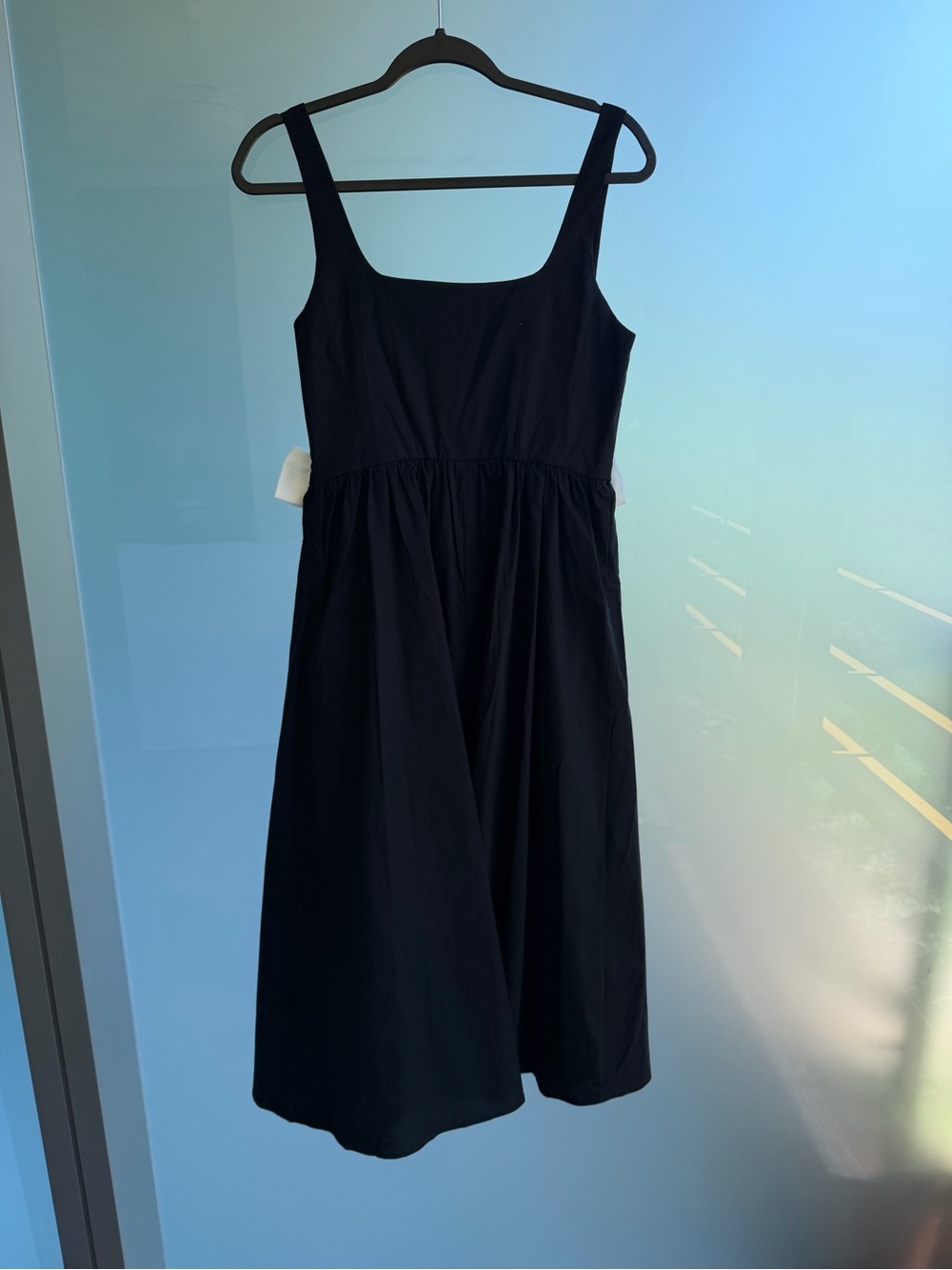 WAYF White Bow Black Midi Dress - Picture 4 of 4